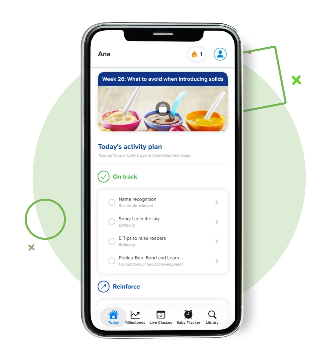Daily activity plan personalized for your baby